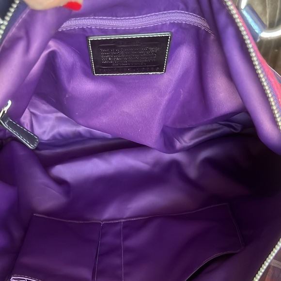 Coach Poppy design purse
Purple with some pink
Like new - Picture 5 of 6